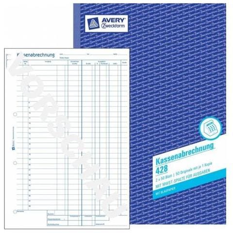 Zweckform Formularbuch ""kassenabrechnung"", A4 - Fr Den Markt: D - L - A (428)  - Foto 1