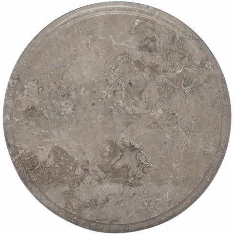 Piano Per Tavolo Grigio 40x2,5 Cm In Marmo - Foto 1