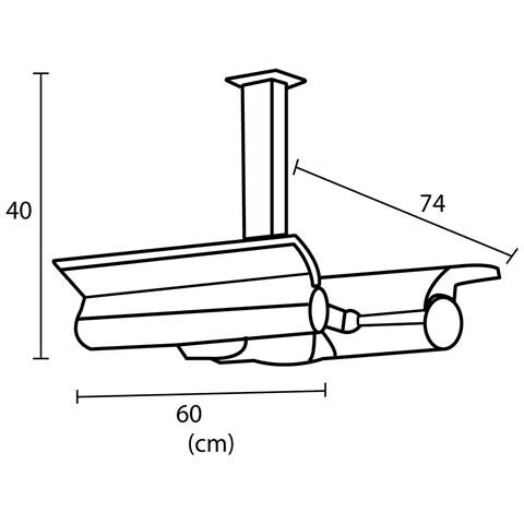 Stufa Infrarossi Soffitto Doppio Riscaldatore Riflettente A Soffitto Da 4000w Grigio Realizzate In Acciaio Inox E Alluminio Anodizzato Di Altissima Qualita Grado Di Protezione Ip65 Telecomando - Foto 2