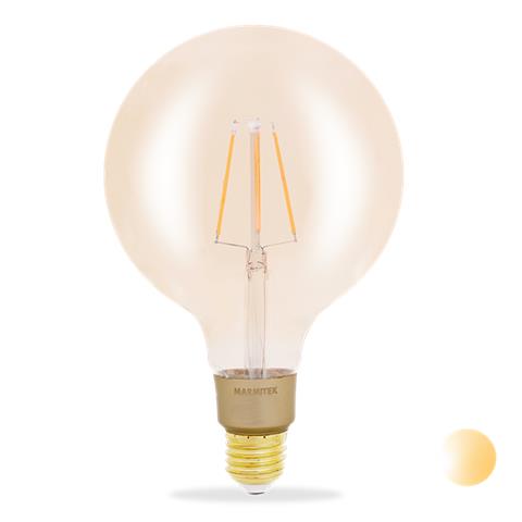 Marmiteck Glow Xxli Lampadina Intelligente 6w Trasparente Wifi Giallo - Foto 2