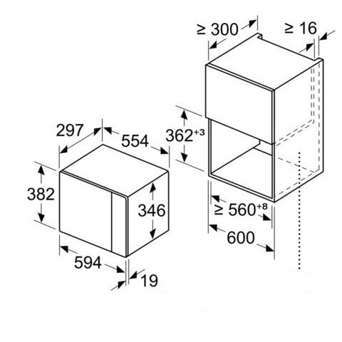 BFL520MS0 Forno Microonde da Incasso Capacità 20 Litri Potenza 800 Watt Colore Acciaio Inossidabile - Foto 5