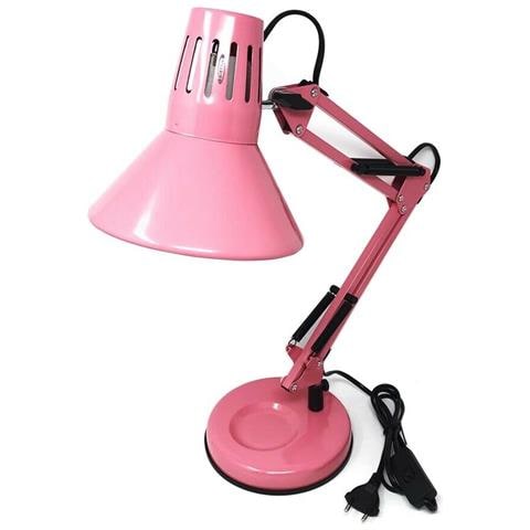 Lumetto Da Tavolo Scrivania Lume Braccio Snodabile Morsetto Lampada Rosa - Foto 2