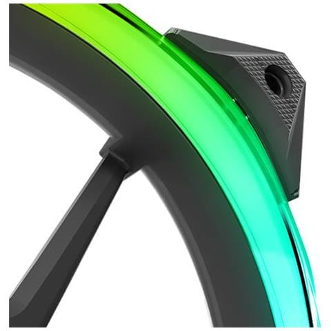 Ventola di Raffredamento Fusion 120 ARGB PWM 120 mm Illuminazione ARGB Colore Nero - Foto 9