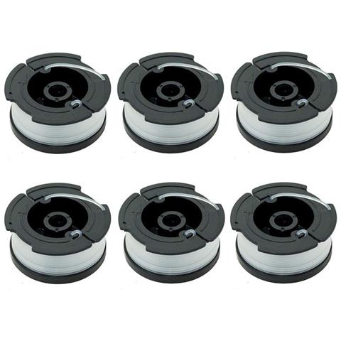 Confezione Da 6 Bobine Di Ricambio Per Decespugliatore Black Decker Nero - Foto 1