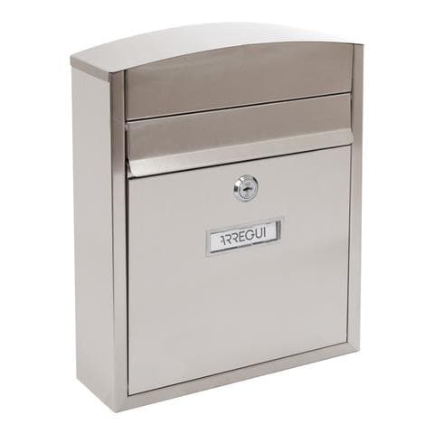 Compact E5737 Cassetta Postale Individuale In Acciaio Inossidabile, Cassetta Della Posta Da Esterno, Dimensione S (din A5), Inox - Foto 1