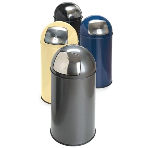 Pattumiera Con Coperchio A Pressione 40 L Grigio Opaco - Foto 2