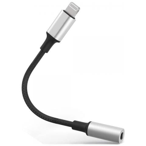Mc-lightjack3.5 Adattatore Per Inversione Del Genere Dei Cavi Lightning 3.5mm Nero (lightning To 3.5mm Jack - Foto 1