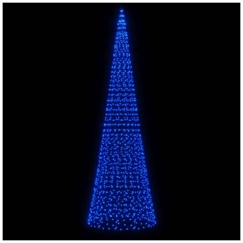 Illuminazione Albero di Natale su Pennone 1534LED Blu 500cm - Foto 2