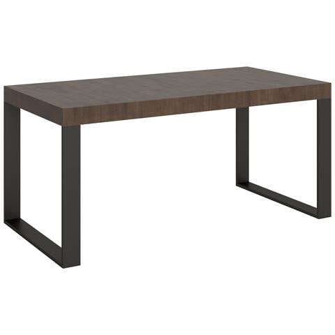 Tavolo Allungabile 90x180/440 Cm Tecno Telaio Antracite - Noce - Foto 6