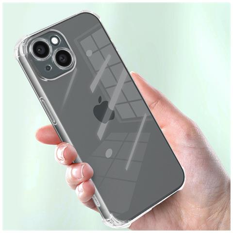 Cover Anti-urto Per Iphone 15 Angoli Rinforzati, Trasparente - Foto 5
