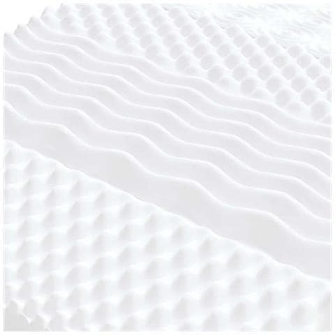 Materasso In Schiuma Bianco 90x210 Cm 7 Zone Durezza 20 Ild - Foto 9