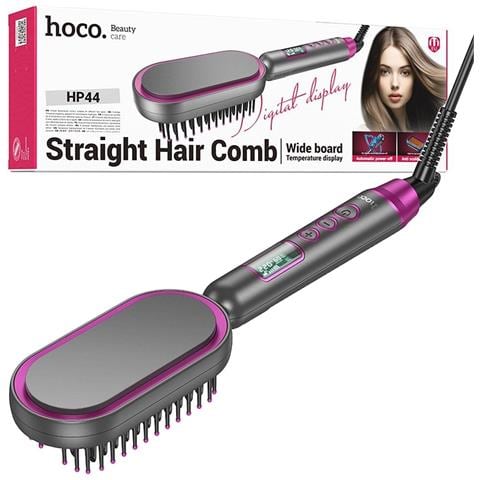 Hoco Hp44 Spazzola Lisciante Elettrica Display 120 220c Autospegnimento Ptc - Foto 1