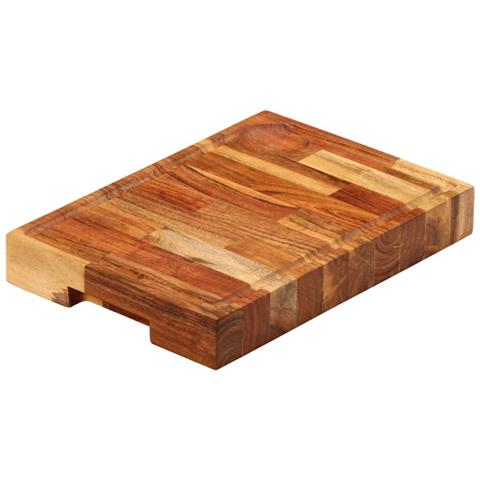 Tagliere 30x21x4 Cm In Legno Massello Di Acacia - Foto 2