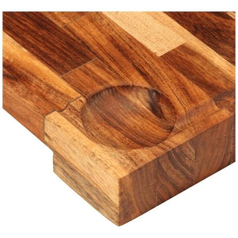 Tagliere 30x21x4 Cm In Legno Massello Di Acacia - Foto 8