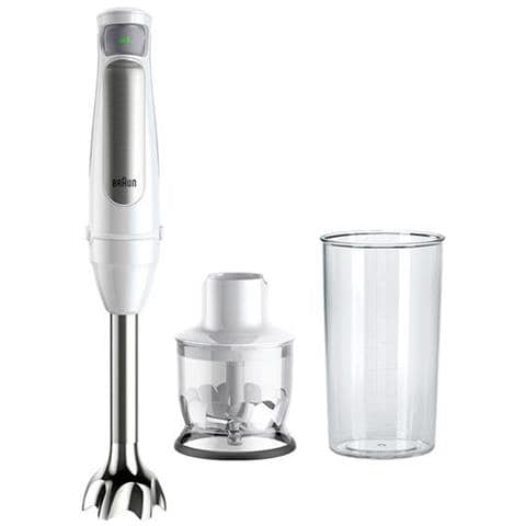 Frullatore ad Immersione MQ7020WH con Recipiente da 0.6 L Potenza 1000 Watt Colore Bianco - Foto 1