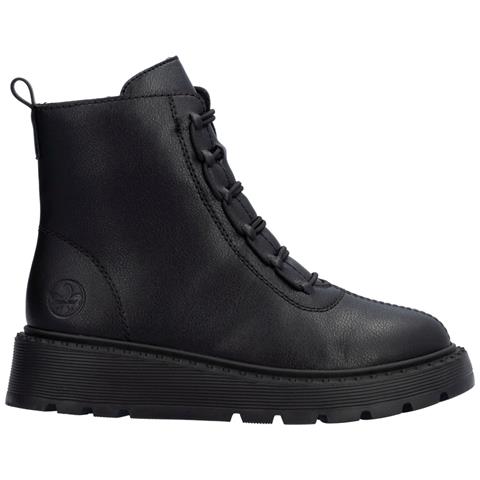 Black Casual Closed Ladies Mid Height Boots Stivaletti Pelle Scarpe Donna Nero Eu 38, 70450-00 - Foto 3
