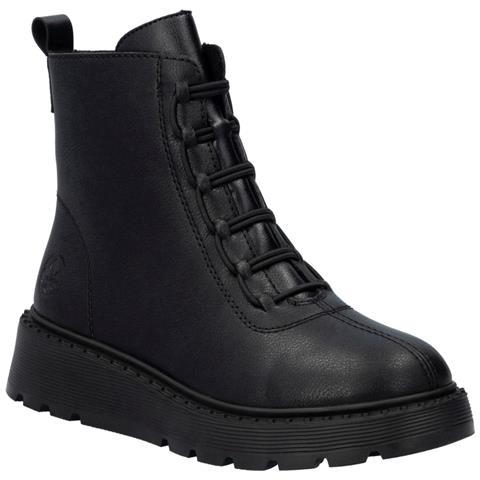 Black Casual Closed Ladies Mid Height Boots Stivaletti Pelle Scarpe Donna Nero Eu 38, 70450-00 - Foto 1