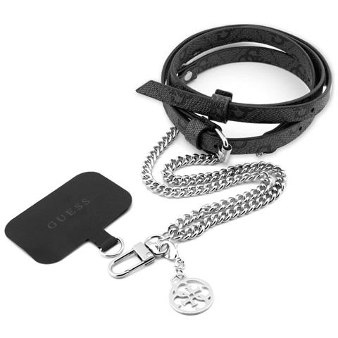 Cinghia Da Collo Universale Per Smartphone, Nero / Argento - Foto 1