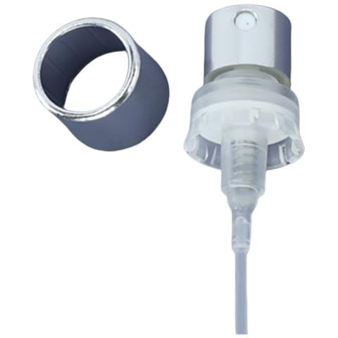 Boccetta Di Profumo Spruzzino Ugello 02-15 Dimensione Del Collo Tappo Di Plastica Con Coperchio Interno Silver - Foto 1