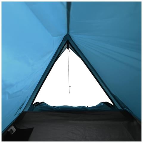Tenda da Campeggio per 2 Persone Blu Impermeabile - Foto 8