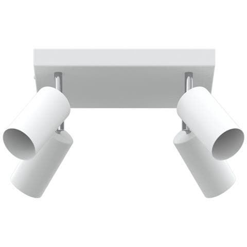 Faretto da soffitto 4 vie regolabile bianco GU10 - Foto 1
