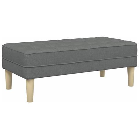 panchina  grigio scuro 113x57x39 cm in tessuto - Foto 1