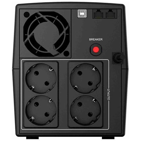 Keen 1500 Usb Gruppo Di Continuità  1500va 900 Watt, Line Interactive, Ups Per Computer Pc E Modem, Avr, 4 Uscite Schuko, 2 Batterie 12v-9ah - Garanzia 3 Anni - Foto 1