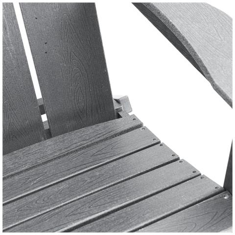 Sedie Adirondack Pieghevoli  2 pcs Grigio Chiaro 74.5x80.5x90 cm HDPE, Sedia Adirondack Pieghevole  Grigio Chiaro 74.5x80.5x90 cm HDPE - Foto 9