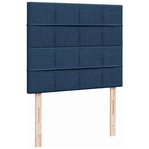 Giroletto a Molle con Materasso Blu 120x190 cm in Tessuto - Foto 9