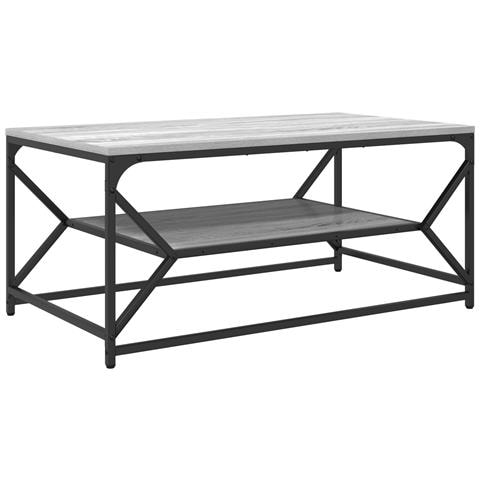 Tavolino da caffè con ripiano Grigio Sonoma 90x50x40 cm in Legno ingegnerizzato - Foto 1