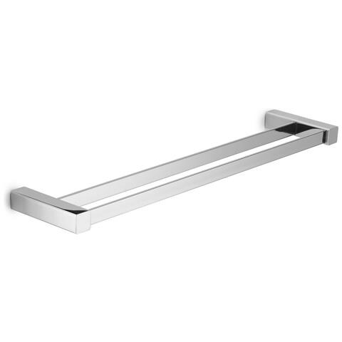 Portasalviette Doppio Da Muro In Acciaio Inox, Alluminio E Cromall Sg22 Serie Spluga Cromato - Foto 1