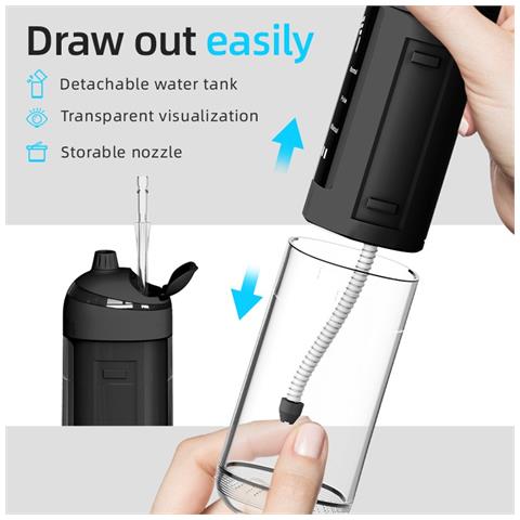 Idropulsore Elettrico Portatile: Irrigatore Orale Ricaricabile Per Casa E Viaggio White - Foto 2