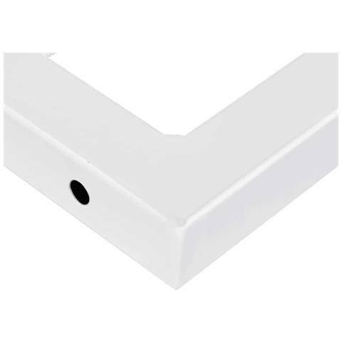 Ripiano a Parete per Lavabo in Acciaio e Massello di Faggio - Foto 9