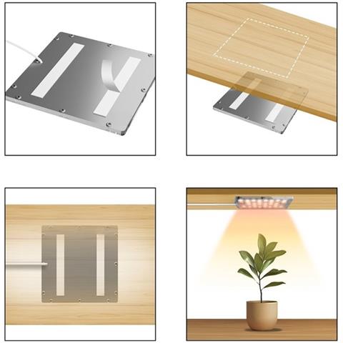 Lampada Led A Doppia Testa Per Crescita Piante - Spettro Completo Con Timer - Foto 2