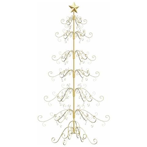 Albero di Natale in metallo con supporto Oro 180 cm - Foto 1