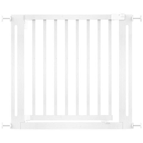 Safetots Cancelletto Elegance In Legno, Bianco, 87cm - 95cm, Cancelletto Di Sicurezza A Pressione, Passaggio Extra Largo Di 65cm - Foto 1