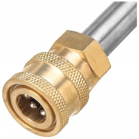 Lancia Di Ricambio Con Attacco Baionetta 27cm - Compatibile Con Idropulitrici Kärcher K2-k7 | Sgancio Rapido 1/4"" | Materiale: Ottone E Plastica - Foto 2
