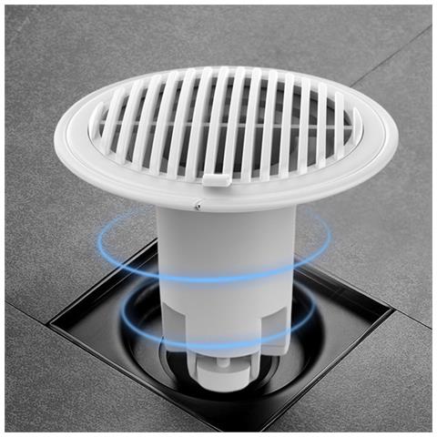 Scarico A Pavimento Antiodore Con Nucleo In Silicone - Anti-riflusso E Anti-insetti Per Cucina E Bagno White - Foto 4