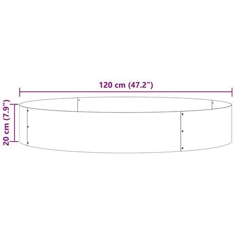 Anello per vaso Marrone 120 x 120 x 20 cm - Foto 7