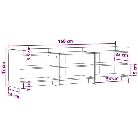 Mobile TV 168 x 33 x 47 cm Rovere Artigianale - Foto 6