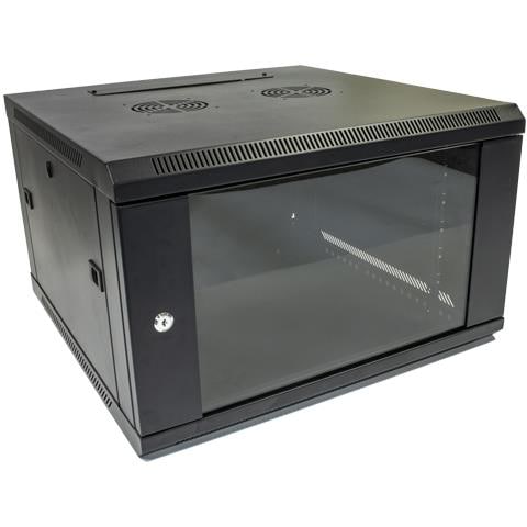 52-9U450BLK-FLAT rack 9U Da parete Nero - Foto 1