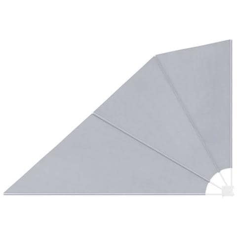 Tenda Laterale per Balcone Pieghevole Grigia 160x240 cm - Foto 1