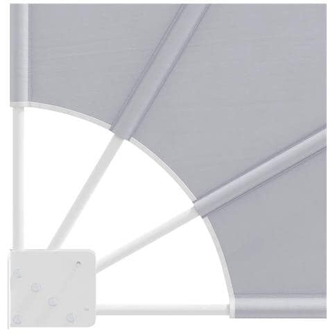 Tenda Laterale per Balcone Pieghevole Grigia 160x240 cm - Foto 8