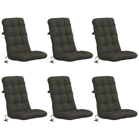 Cuscini per Sedia Alta in 6 Pezzi VIANEN 6 pcs 100% Poliestere - Foto 1