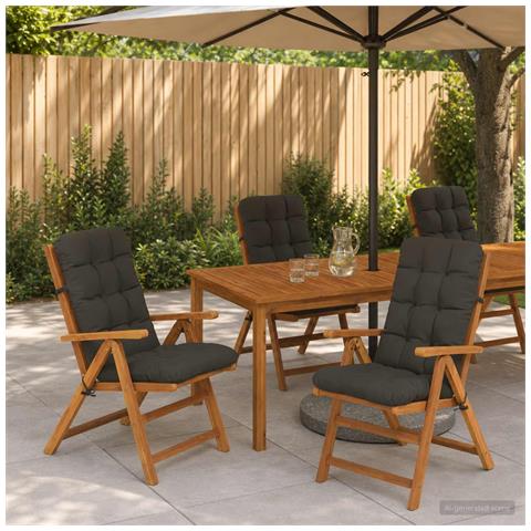 Cuscini per Sedia Alta in 6 Pezzi VIANEN 6 pcs 100% Poliestere - Foto 2