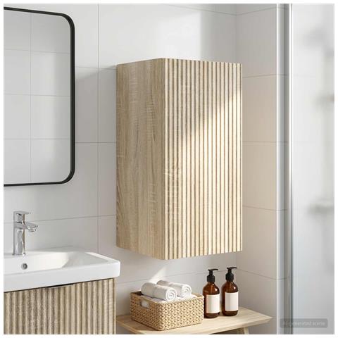 Armadio da bagno a muro ARNHEM Rovere Sonoma 30 x 31 x 59 cm - Foto 2
