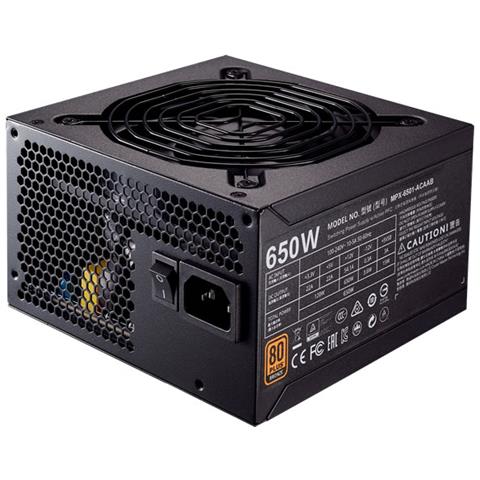 Alimentatore Serie MWE 650 Watt Cablato ATX PFC Certificazione 80 Plus Bronze - Foto 1