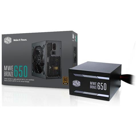 Alimentatore Serie MWE 650 Watt Cablato ATX PFC Certificazione 80 Plus Bronze - Foto 7