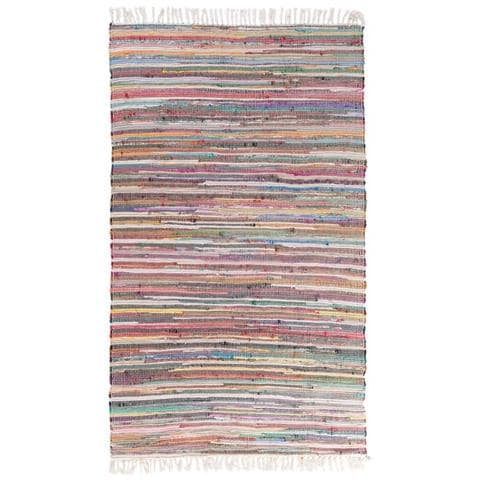 Tappeto Multicolore Chiaro In Cotone Con Fronde - 160x230cm - Danca - Foto 7