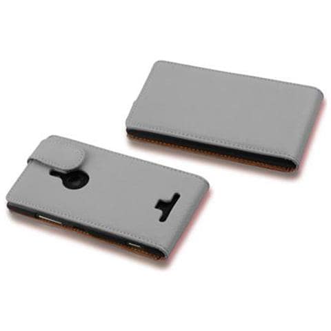 Custodia Compatibile Con Nokia Lumia 925 In Magnesio Bianco - Coperchio Protettivo In Design Flip Realizzato In Similpelle Testurizzata - Foto 6